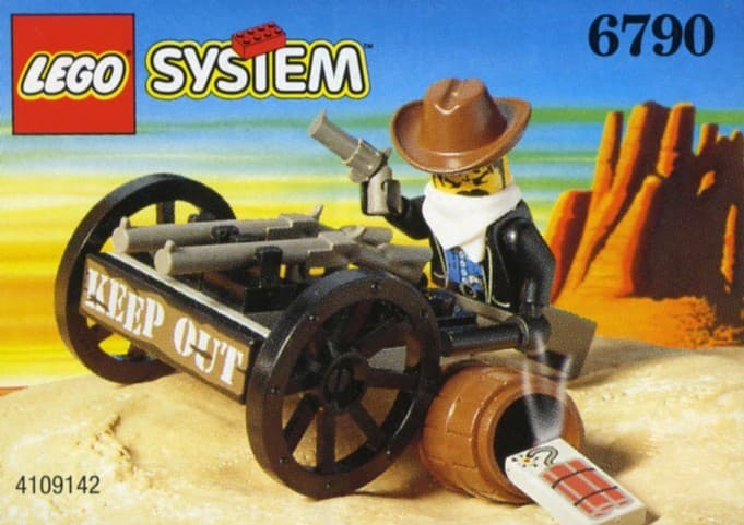 LEGO sættet Bandit's Wheelgun (Boxed)