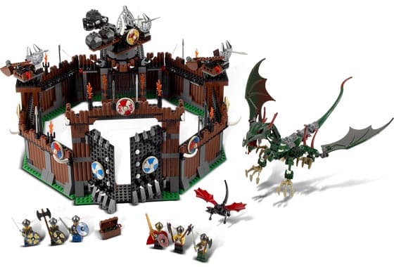 LEGO sættet Viking Fortress against the Fafnir Dragon