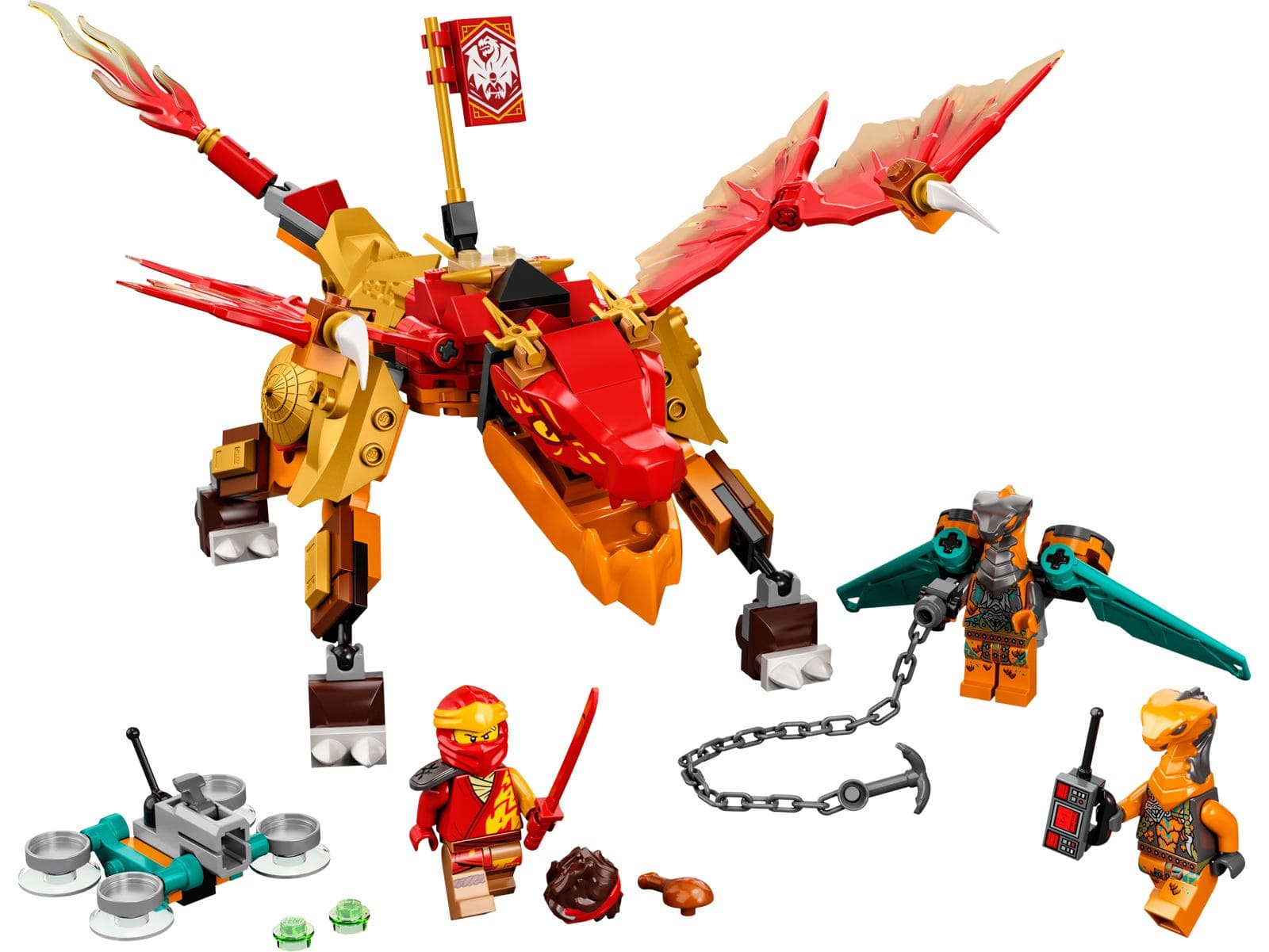 LEGO sættet Kai's Fire Dragon EVO