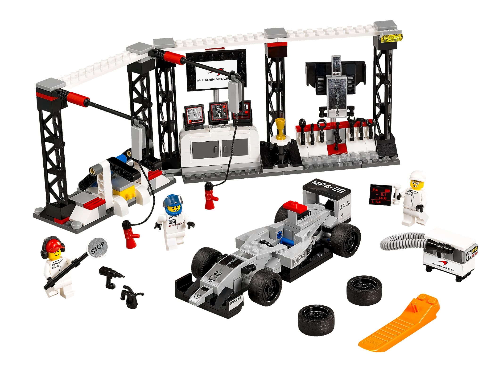 LEGO sættet McLaren Mercedes Pit Stop