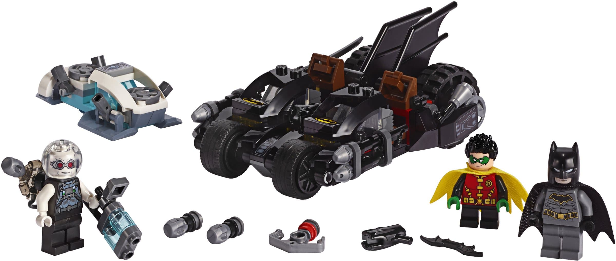 LEGO sættet Mr. Freeze Batcycle Battle