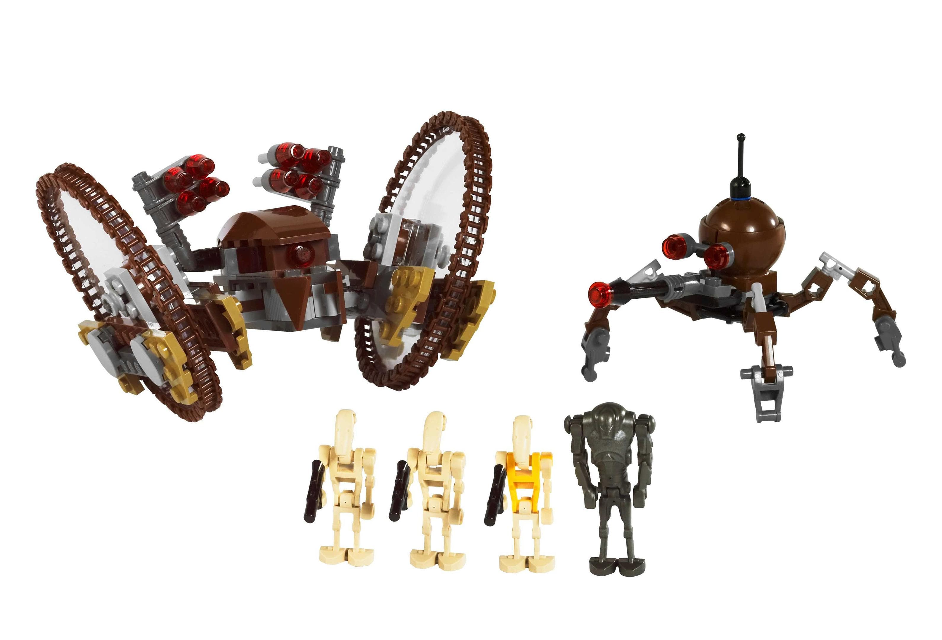 LEGO sættet Hailfire Droid & Spider Droid Clone Wars White Box