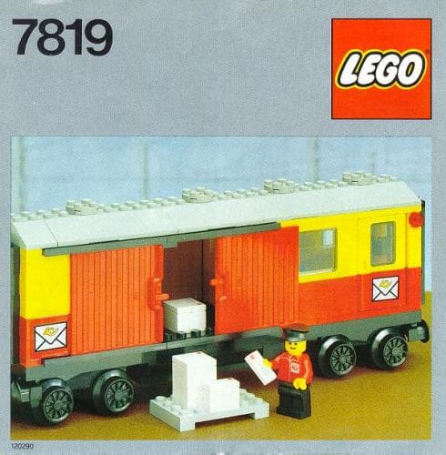 LEGO sættet Postal Container Wagon Covered