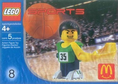 LEGO sættet McDonald's Sports Set Number 8 - Green Basketball Player #35