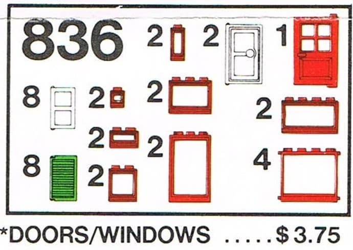 LEGO sættet Doors and Windows Parts Pack