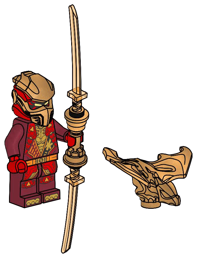 LEGO sættet Kai with Golden Dragon