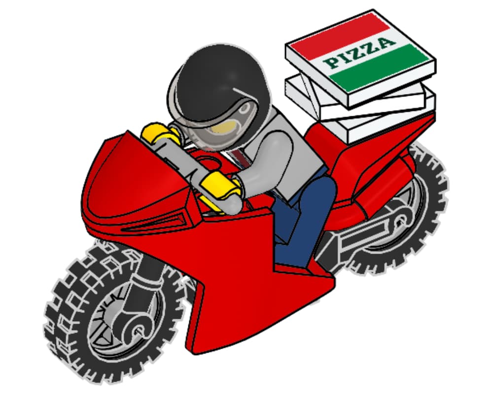 LEGO sættet Pizza Delivery Guy