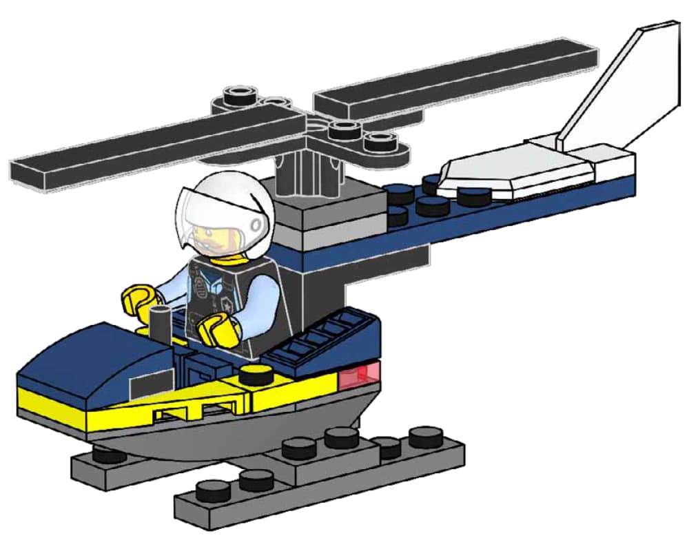 LEGO sættet Police Helicopter