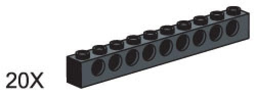 LEGO sættet 1 x 10 Beams