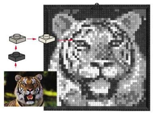 LEGO sættet Mosaic Tiger